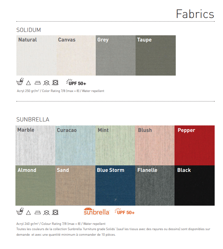 Parasol rond Eclipsum, Umbrosa