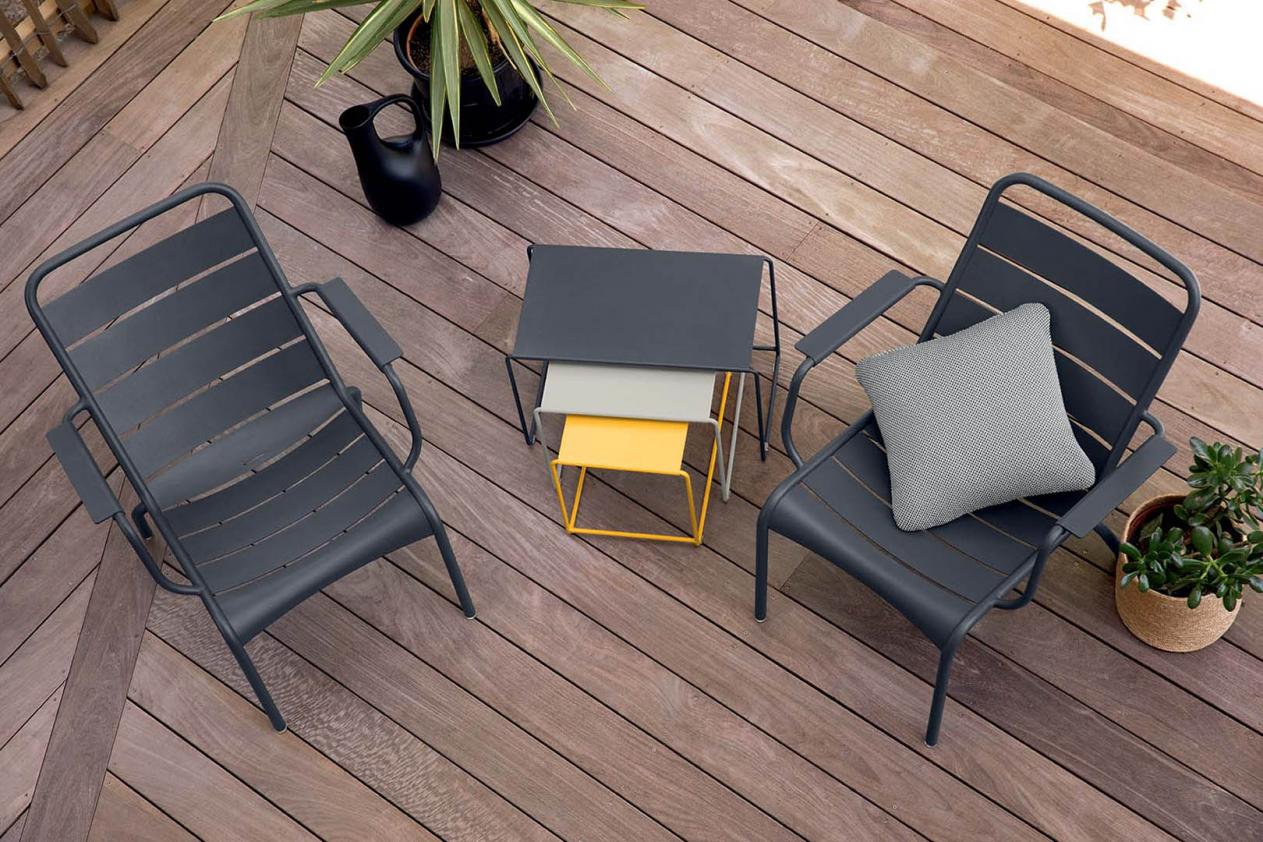 Trilogie de tables basses gigognes OULALA, Fermob