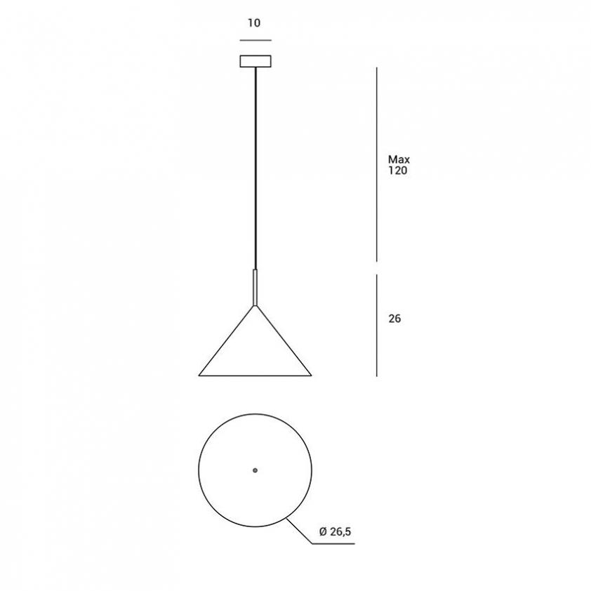 Lampe suspension en métal Samoi, Miloox