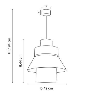 Suspension Singapour Ml Gris clair, Market set