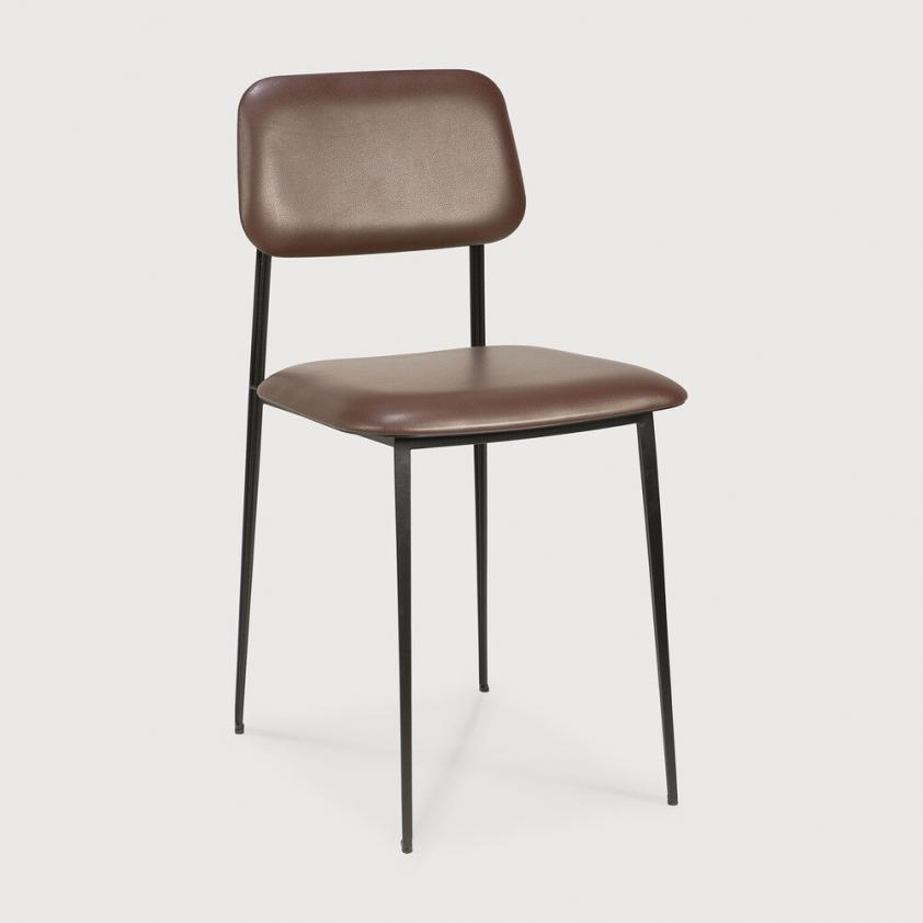 Chaise DC - cuir vert olive, Ethnicraft