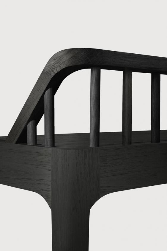 Banc Spindle en chêne noir, Ethnicraft