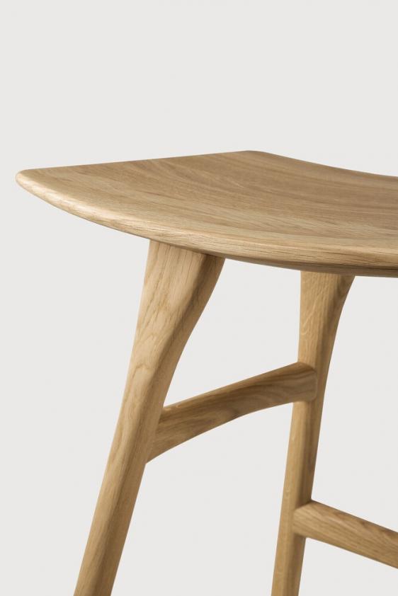 Tabouret Osso en chêne huilée H48, Ethnicraft