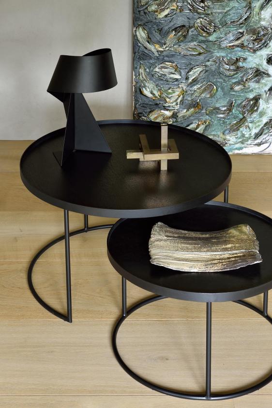 Set de tables basses pour plateaux ronds Large/Extra Large, Ethnicraft