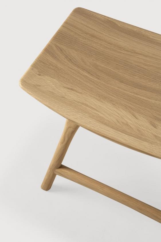 Tabouret de bar Osso en chêne vernis H80, Ethnicraft