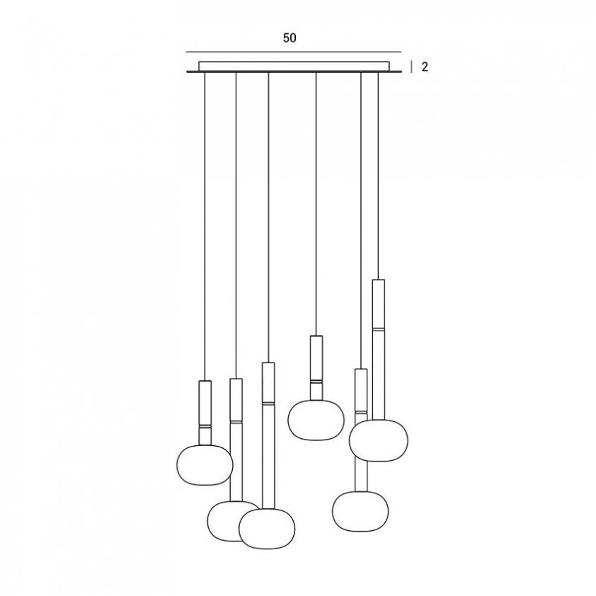 Lampe 3 lumières Mose , Miloox