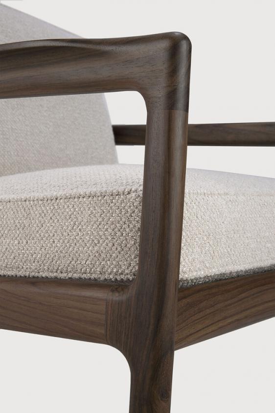 Fauteuil Jack en bois de rose – ivoire, Ethnicraft