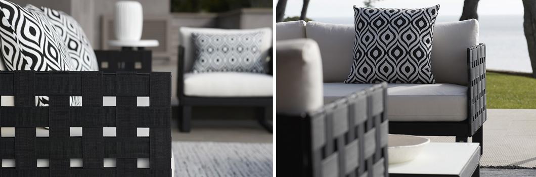 Fauteuil salon KOMFY avec coussins assise et dossier, Sifas