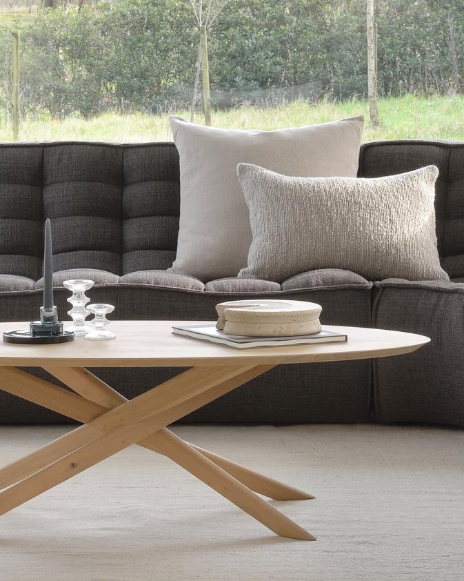 Table basse Mikado ovale en chêne, Ethnicraft