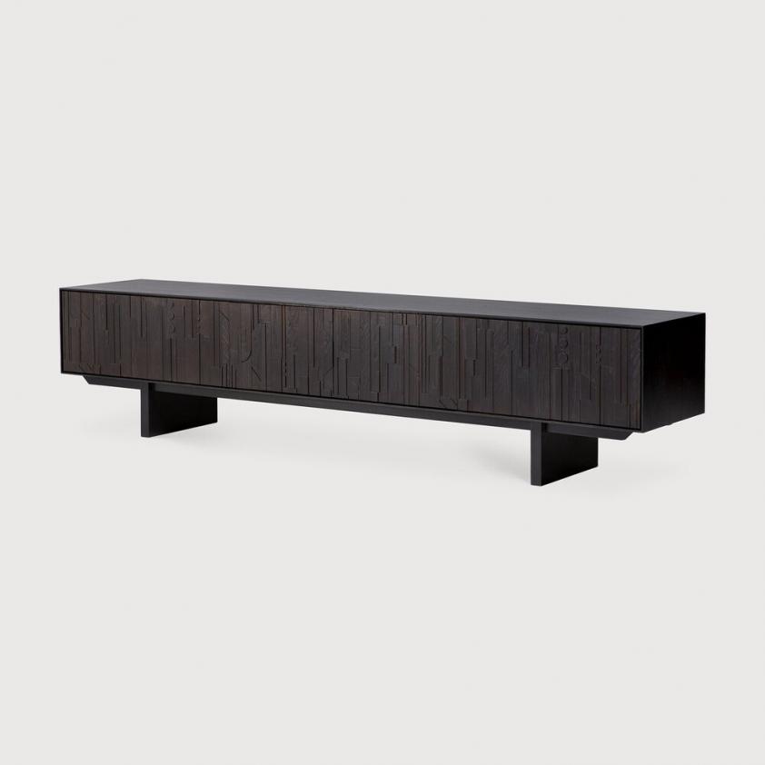 Meuble TV Mosaic en teck 2 tiroirs, Ethnicraft