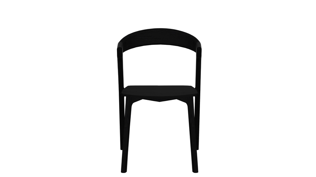 Chaise chêne Bok noir brossé, Ethnicraft