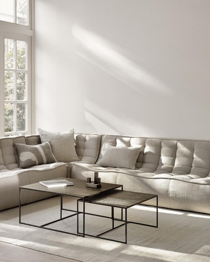Canapé N701 - 2 places - beige, Ethnicraft
