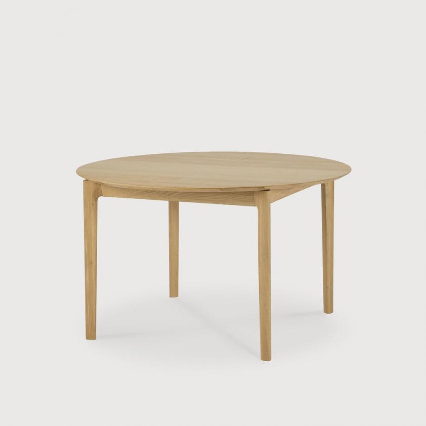 Table à rallonge ronde Bok en chêne, Ethnicraft