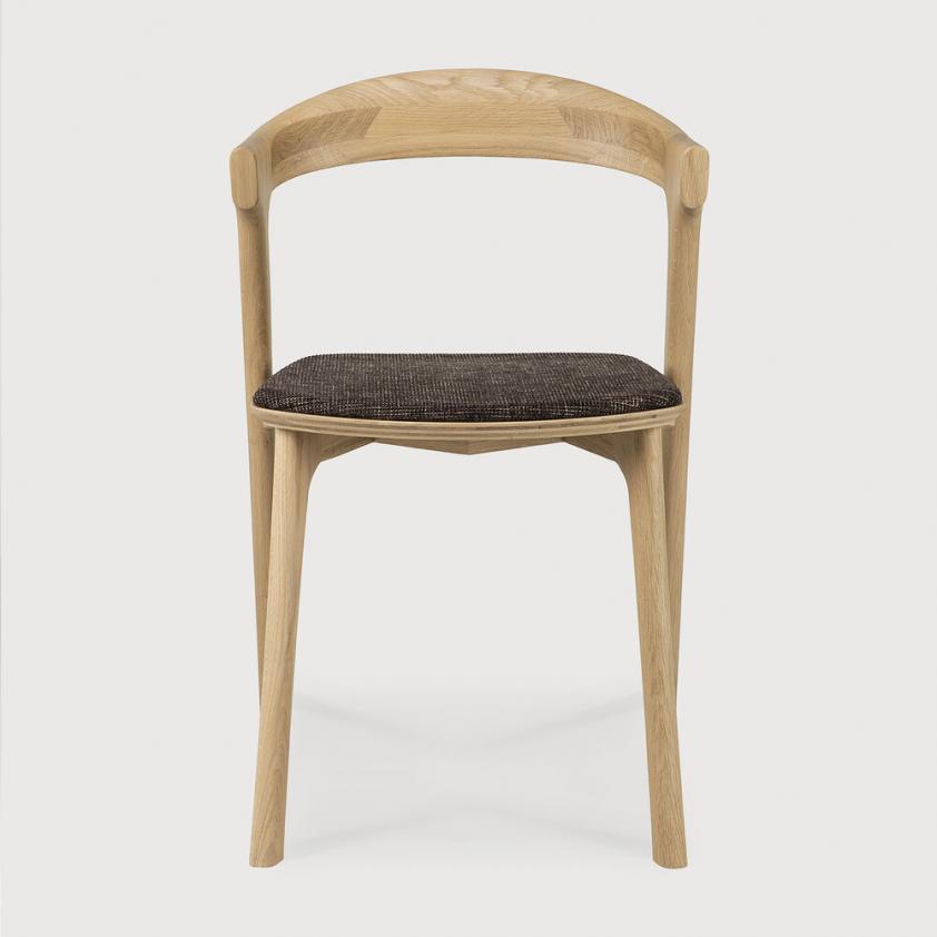 Chaise Bok en chêne assise tissu, Ethnicraft