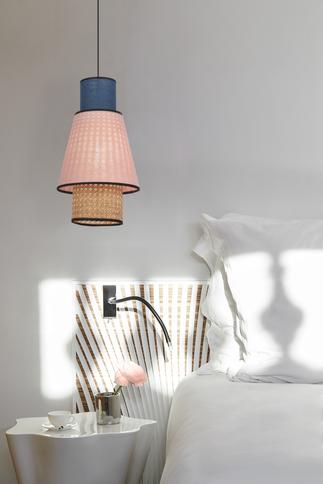 Suspension Singapour Xs Rose Indigo, Market set
