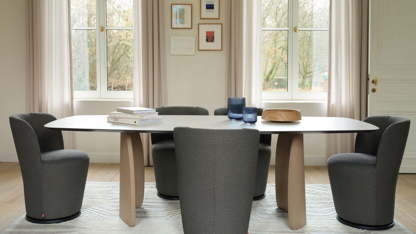 Table Dolmen avec plateau en céramique, Mobitec