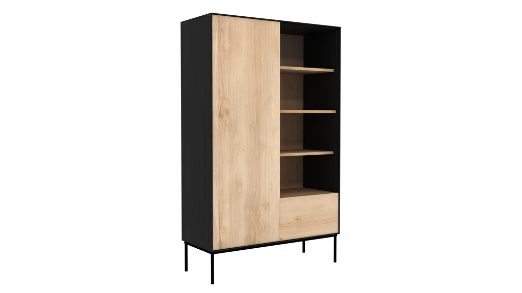 Armoire Blackbird en chêne - 1 porte, 1 tiroir - vernis., Ethnicraft