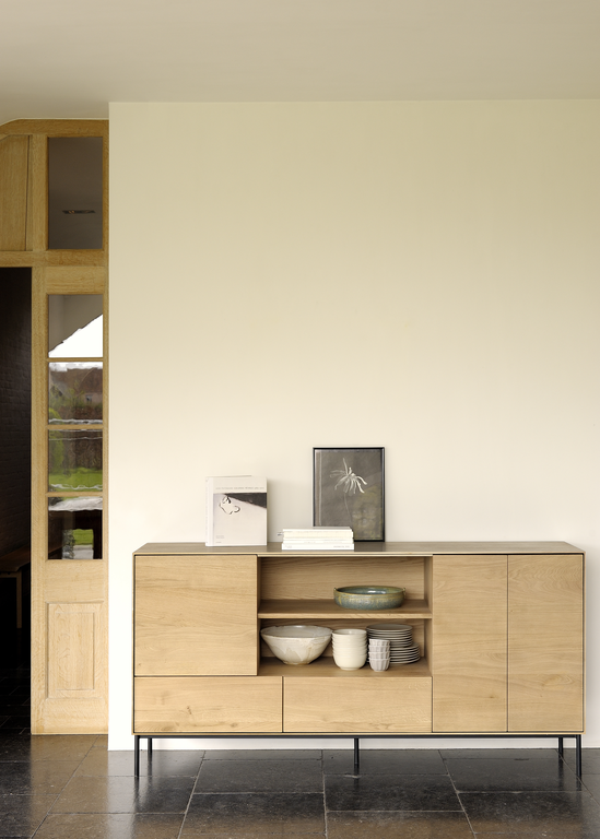 Buffet Whitebird en chêne- 3 portes 2 tiroirs, Ethnicraft