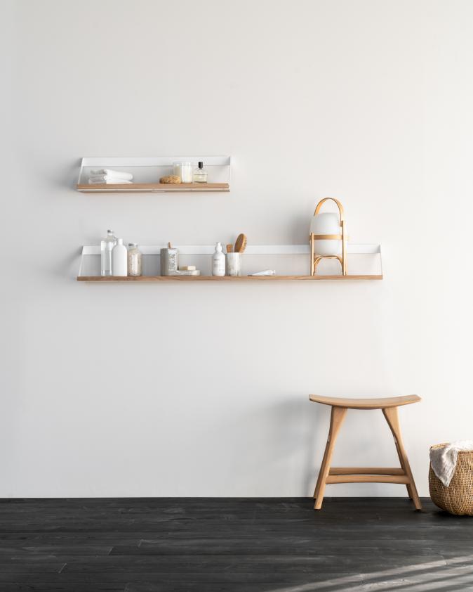 Étagère Ribbon en chêne - blanche, Ethnicraft