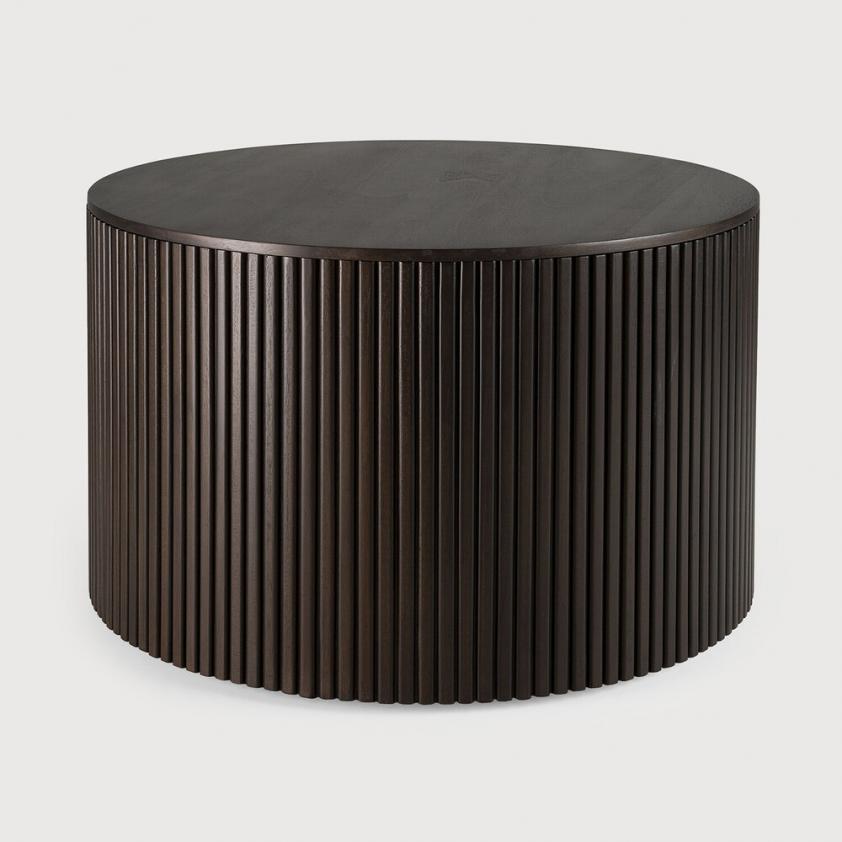 Table basse ronde Roller Max en acajou, Ethnicraft