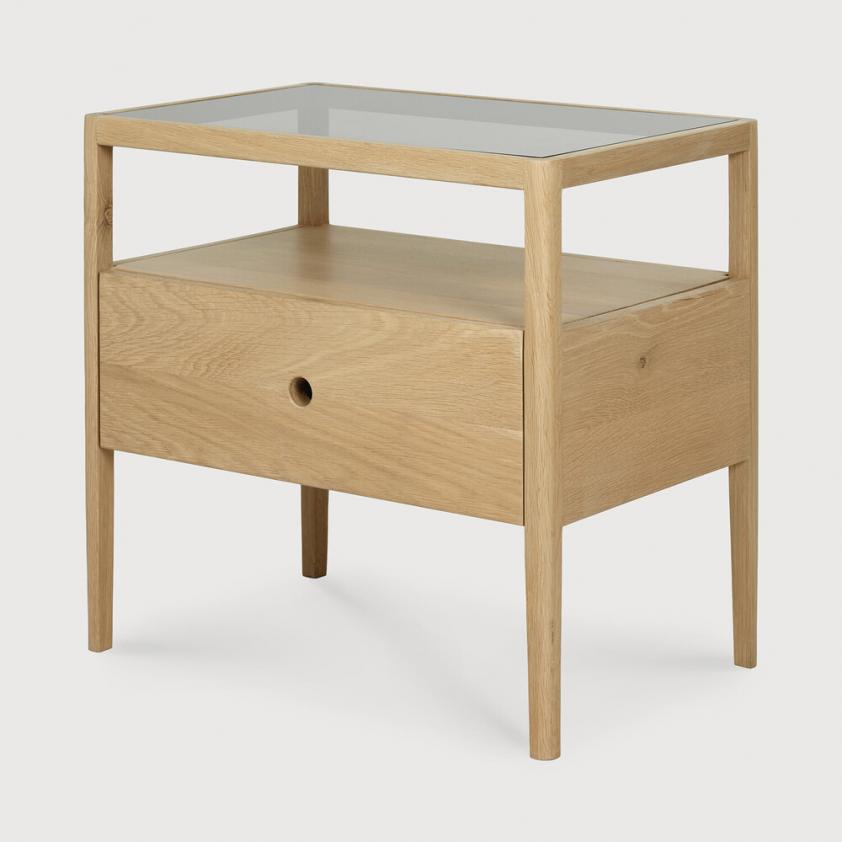 Table de chevet Spindle en chêne, Ethnicraft