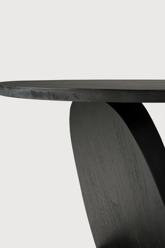 Table d&#039;appoint Oblic en teck noir, Ethnicraft