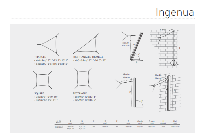 Voiles d&#039;ombrage Ingenua, Umbrosa