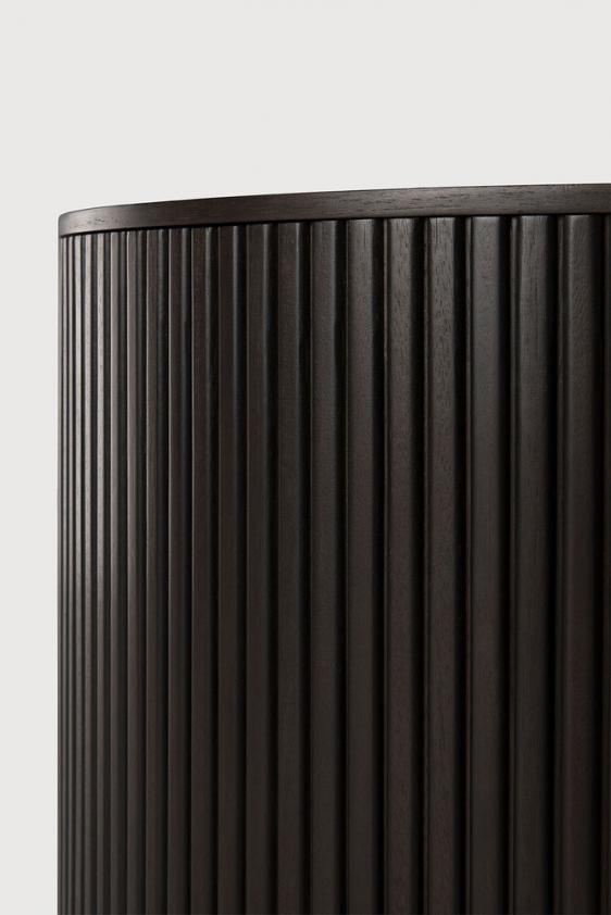 Table d&#039;appoint ronde Roller Max en acajou, Ethnicraft