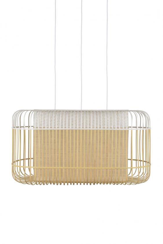 Suspension Bamboo oval L noir, Forestier