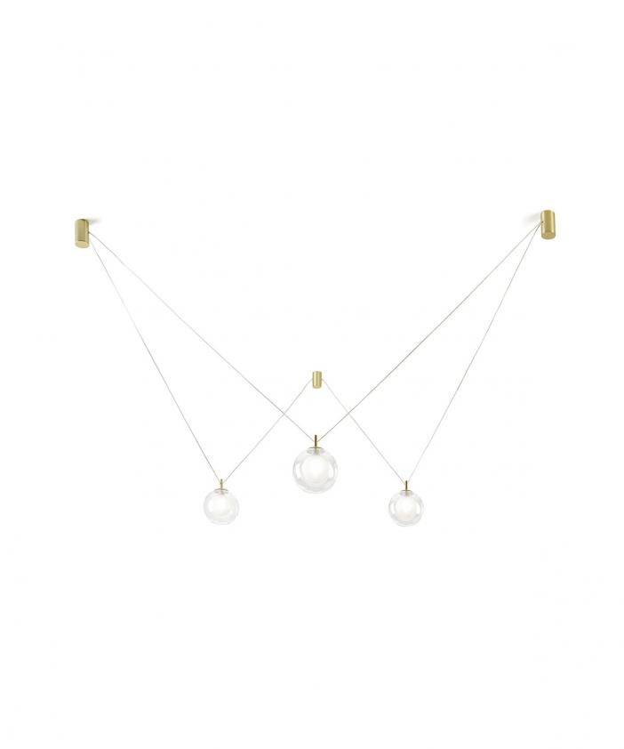 Suspension Aladino variable 3 lampe, Miloox