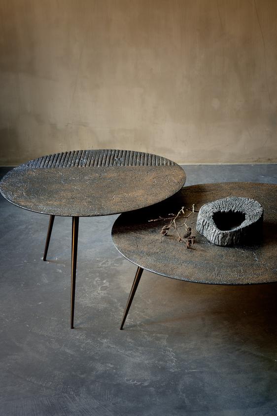 Table basse Luna - lava linear - whisky, Ethnicraft