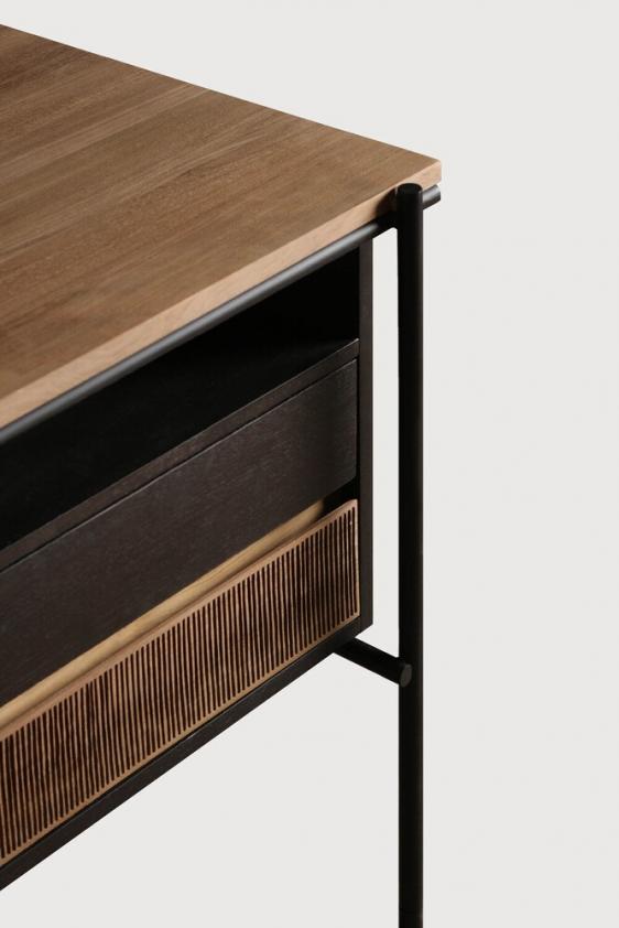 Bureau Oscar en teck 2 tiroirs, Ethnicraft