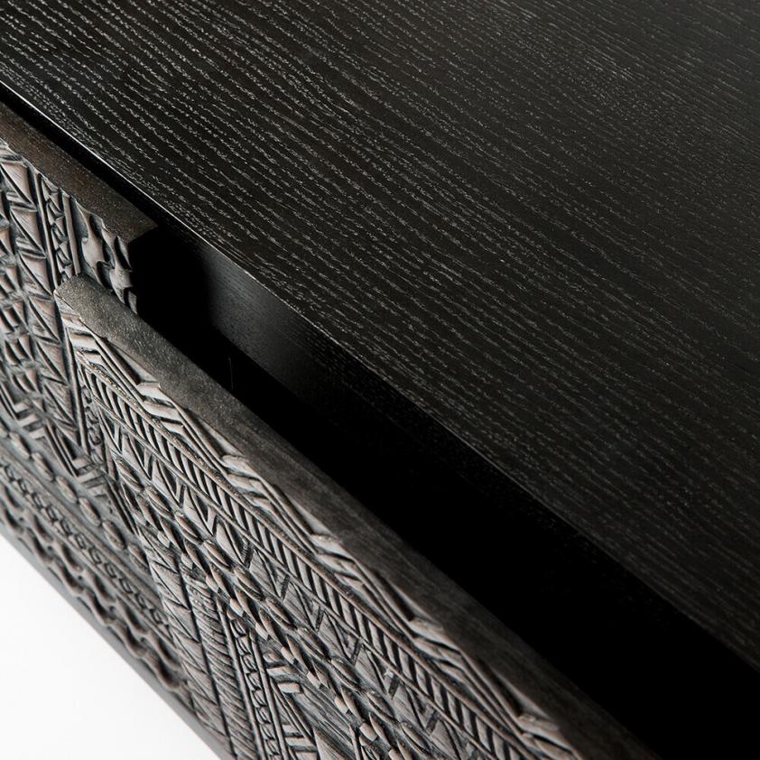 Meuble TV Tabwa en teck noir, Ethnicraft