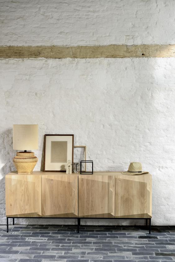 Buffet Stairs en chêne 4 portes, Ethnicraft