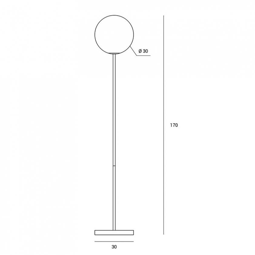 Lampadaire Jugen Black, Miloox