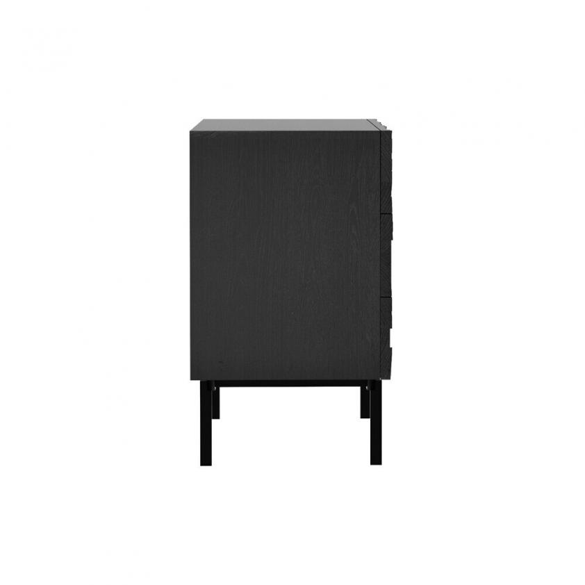 Commode Graphic en teck noir, Ethnicraft