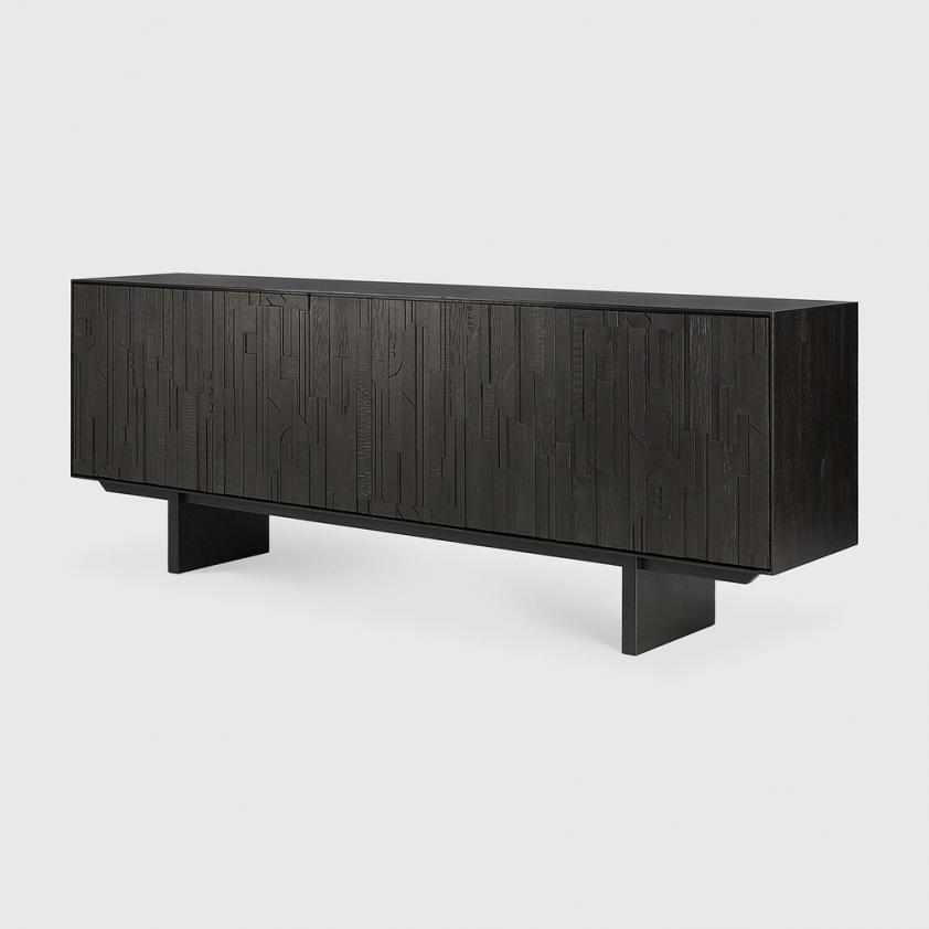 Buffet Mosaic en teck 4 portes, Ethnicraft