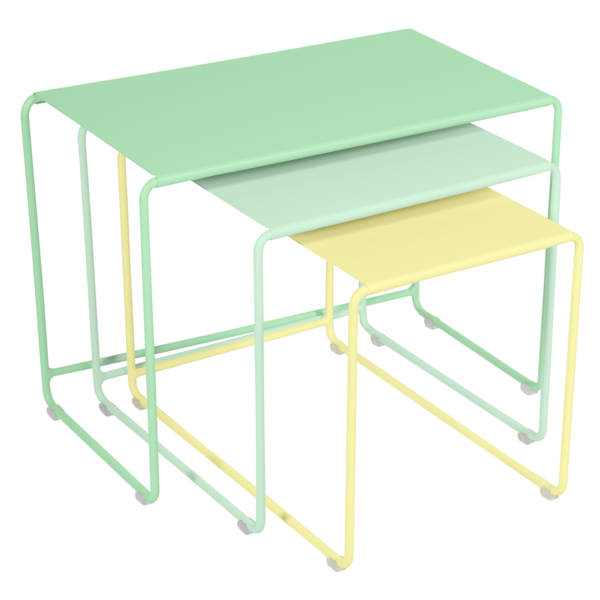 Trilogie de tables basses gigognes OULALA, Fermob