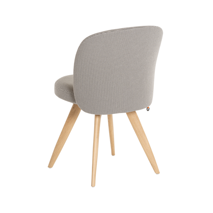Chaise Neo  piétement bois avec ancrage central, Mobitec