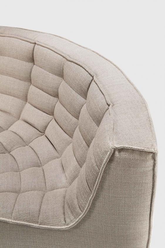 Canapé N701 - module d&#039;angle arrondi - beige, Ethnicraft