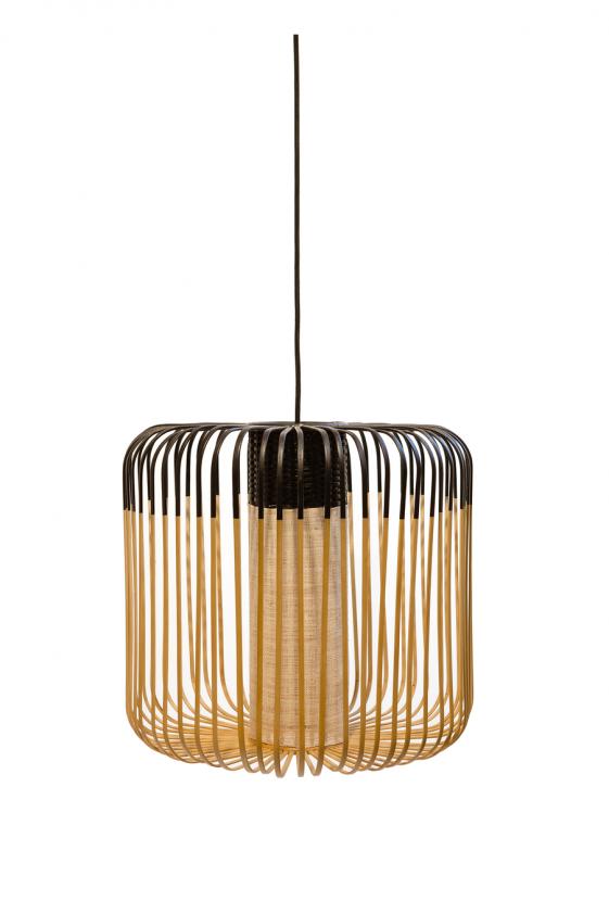 Suspension Outdoor Bamboo light S noir, Forestier