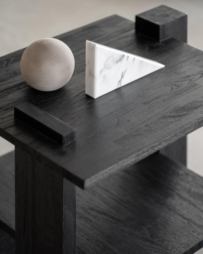 Table d&#039;appoint Abstract en teck, Ethnicraft