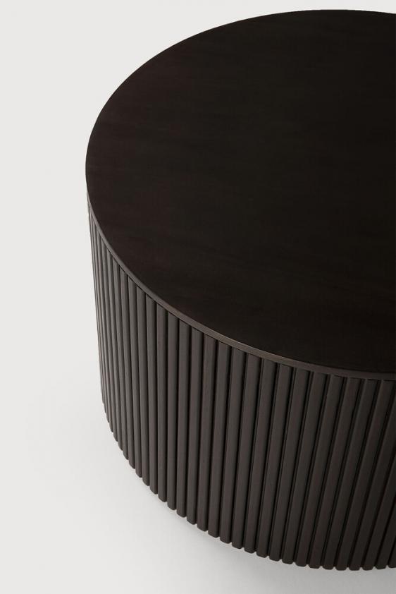Table d&#039;appoint ronde Roller Max en acajou, Ethnicraft