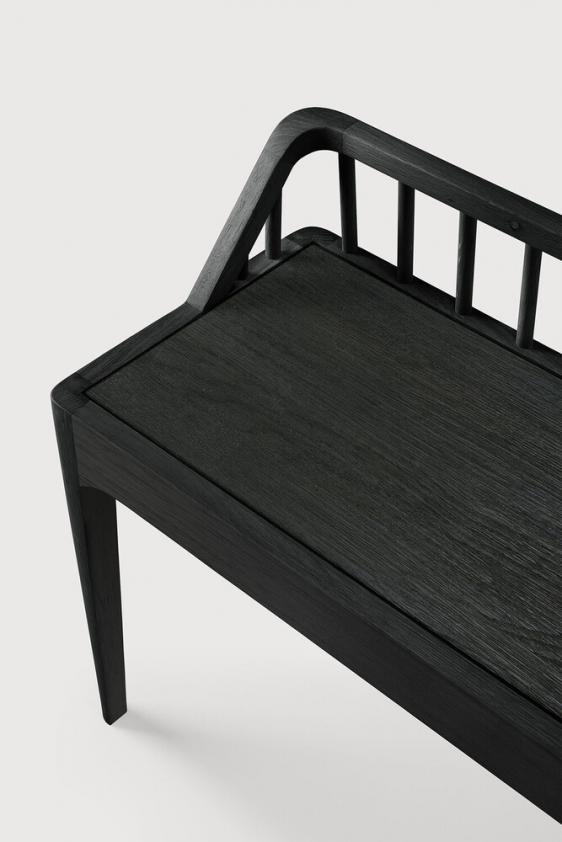 Banc Spindle en chêne noir, Ethnicraft