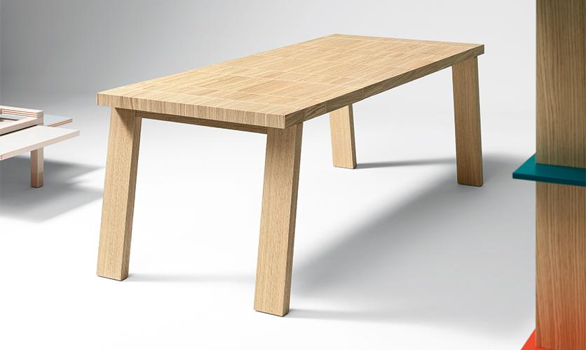 Table à allonge Section, Sculptures jeux