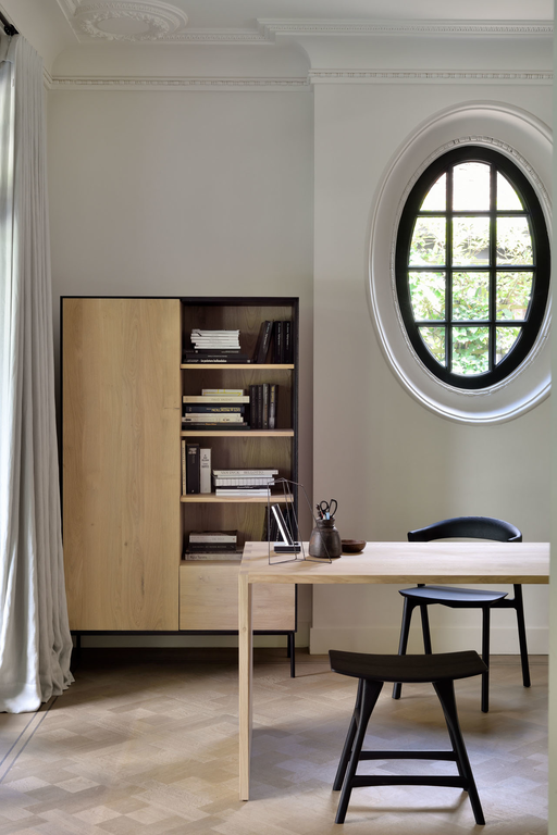 Armoire Blackbird en chêne - 1 porte, 1 tiroir - vernis., Ethnicraft