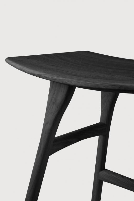 Tabouret Osso en chêne noir- vernis H48, Ethnicraft