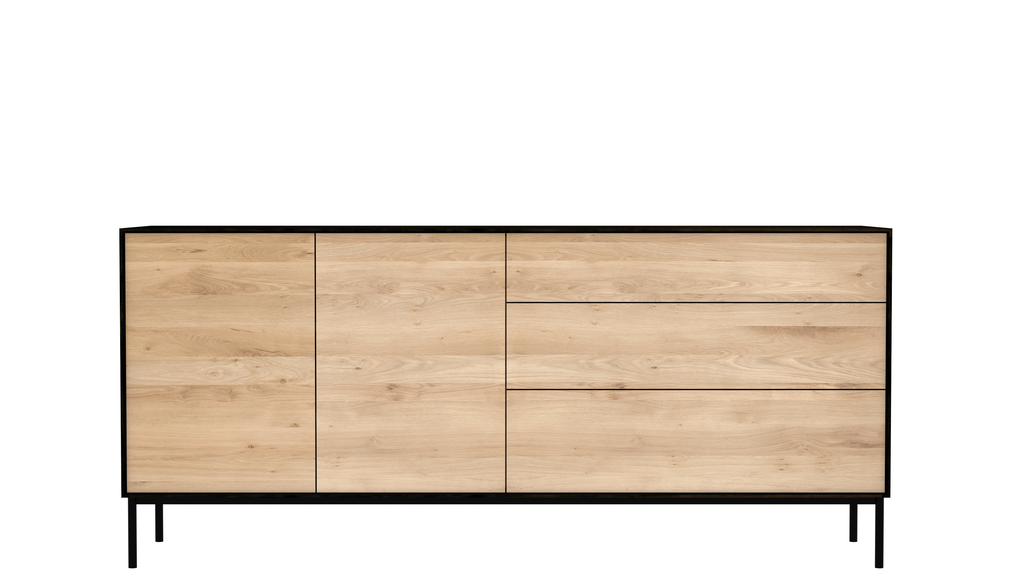 Buffet Blackbird en chêne - 2 portes 3 tiroirs, Ethnicraft