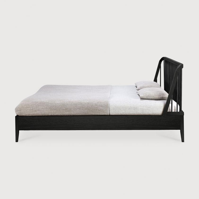 Lit Spindle en chêne noir vernis, Ethnicraft