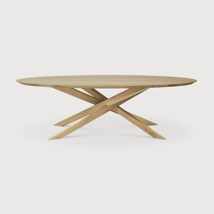 Table basse Mikado ovale en chêne, Ethnicraft